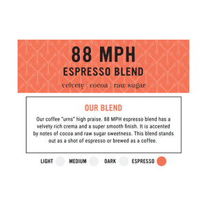 88 Miles Per Hour Espresso Blend