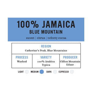 100% Jamaica Blue Mountain